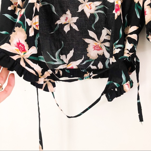 ZARA Printed wrap tee - Picture 4 of 6